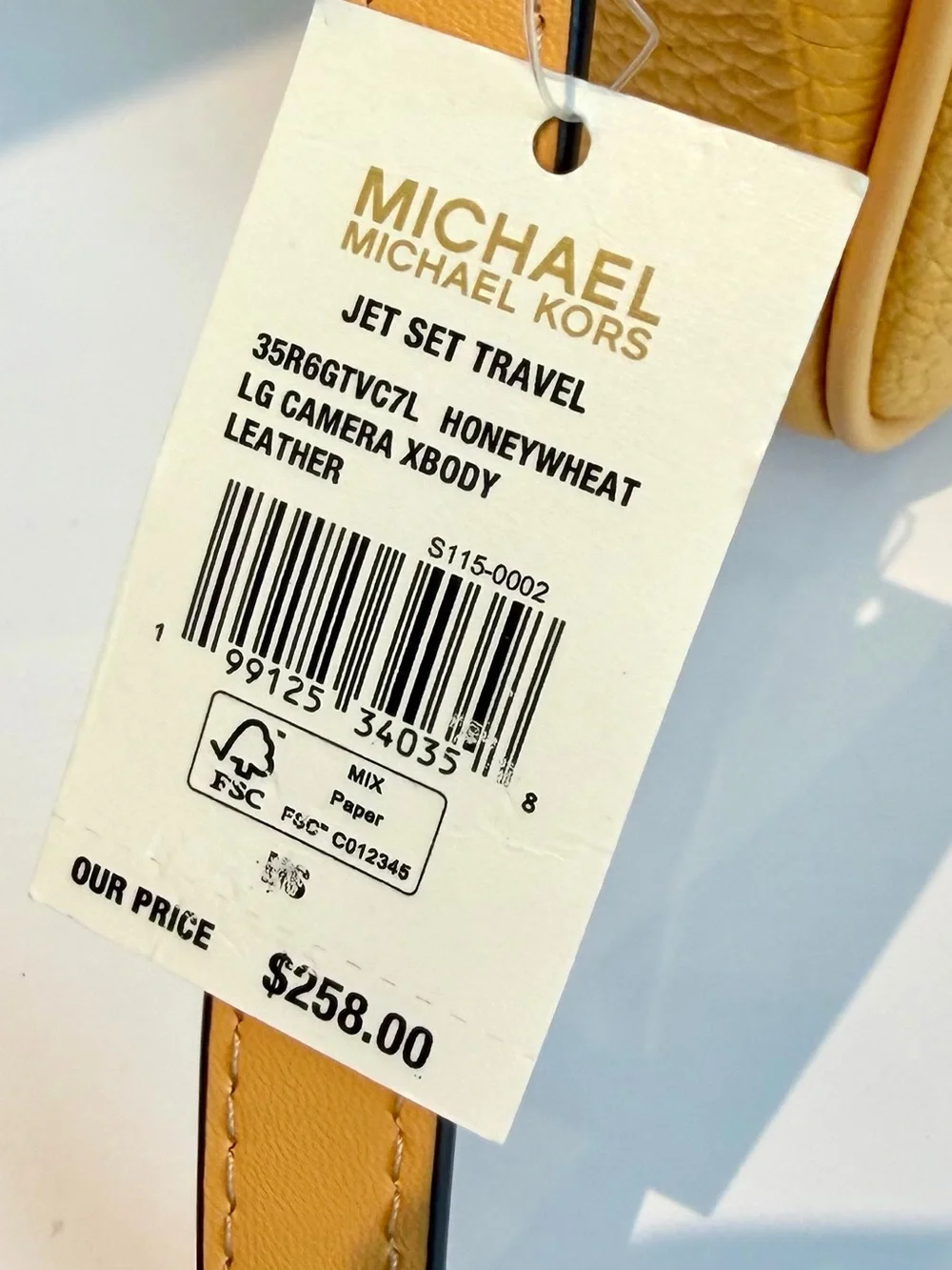 Michael Kors structured pebbled